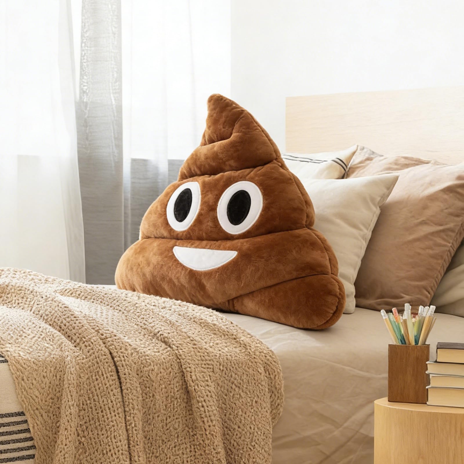 35cm Cacca Cuscino Peluche, Cuscino Peluche Poop, Adorabile Peluche Cacca, Cuscino delle Emozioni, Pupazzo Creativo, Cuscino Decorativo Divertente, Regali per Amici e Bambini