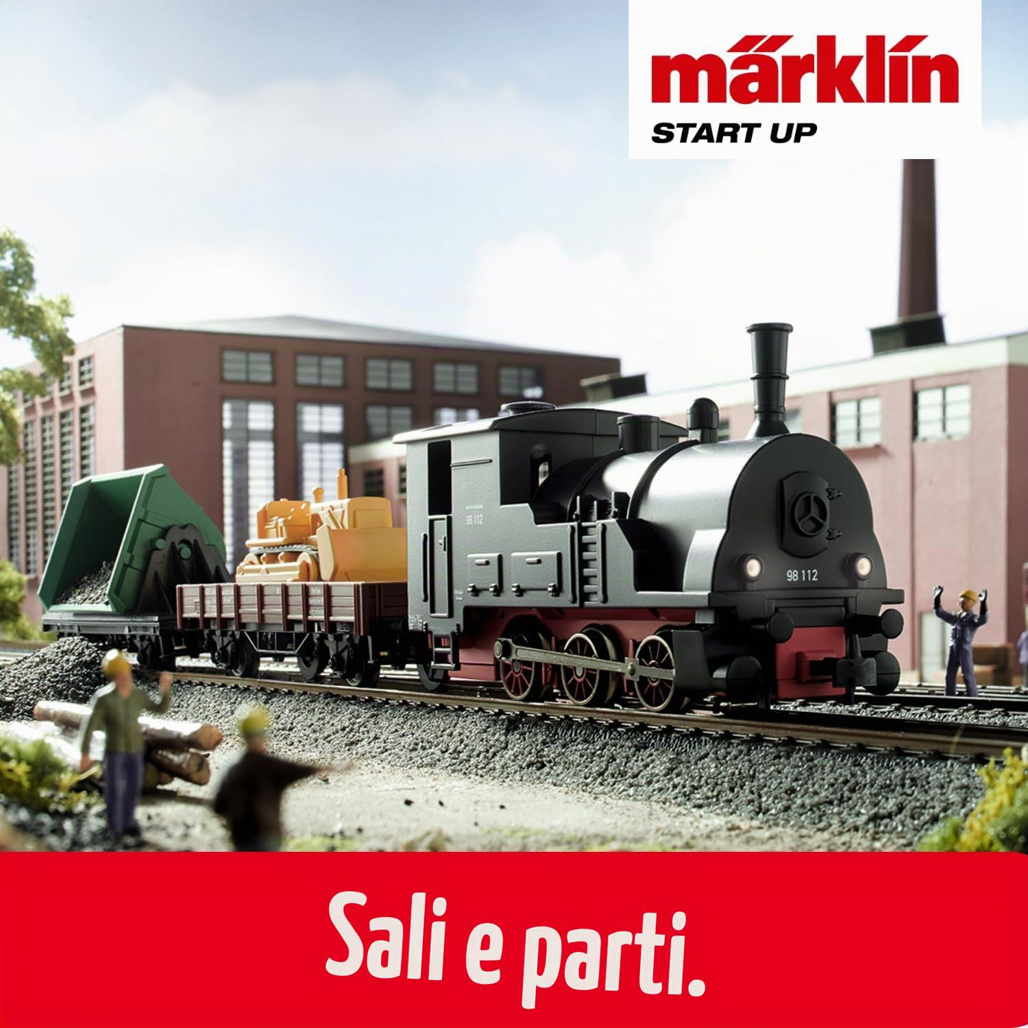 Märklin 29133 Modellino Ferroviario Start Up Kit Iniziale 230 Volt Track H0 Locomotiva, Carrello, Guide e centralina Inclusi nel Kit Iniziale
