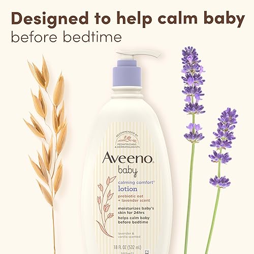 Miniatura 6 de Aveeno Baby Confort Loción hidratante calmante con lavanda vainilla y avena natural 18 fl oz