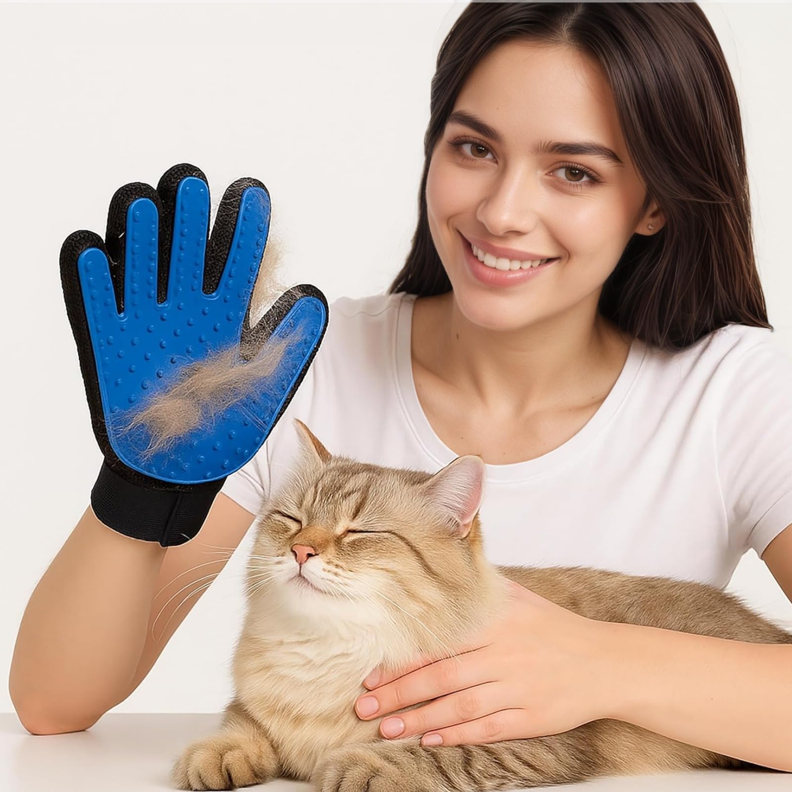 Cepillo de vapor para mascotas alimentado por USB para perros y gatos | Herramienta de eliminación instantánea de niebla, reduce el desprendimiento y el pelo volado, cepillo de aseo suave para control