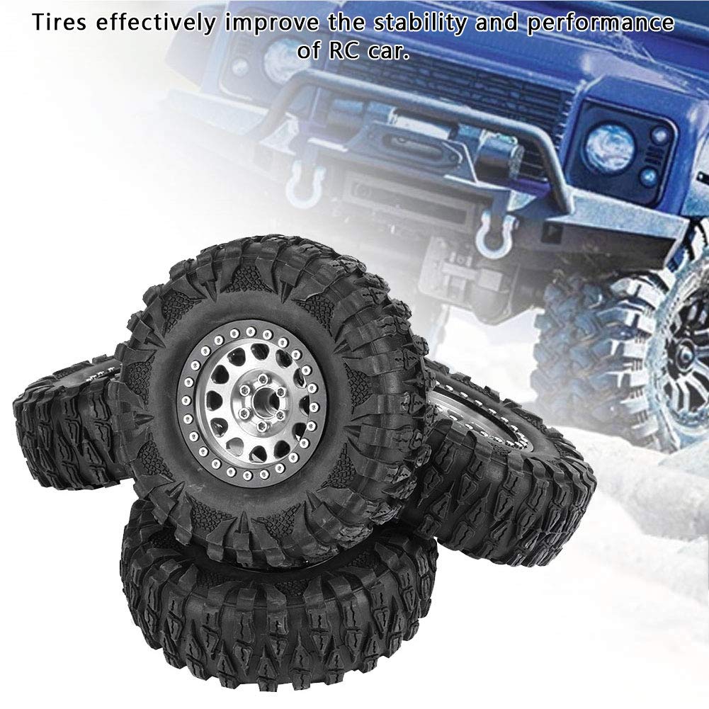 RC Crawler Tyres, High Traction Rubber Metal Wheel Hub - Image 3
