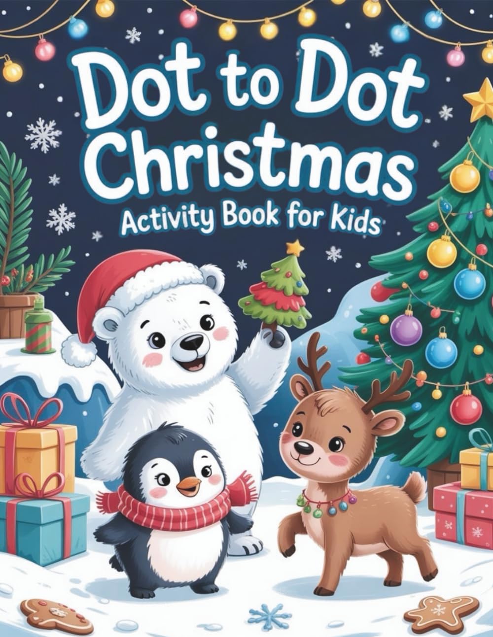 Dot to Dot Christmas Activity Book For Kids: 60 Cheerful Dot-to-Dot Pages for Kids / Learning and Fun Activity Book