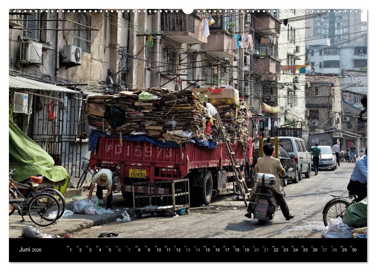 SHANGHAI - ohne Filter (Wandkalender 2026 DIN A2 quer), CALVENDO Monatskalender: Fotografien - Szenen in Shanghai City (CALVENDO Orte)