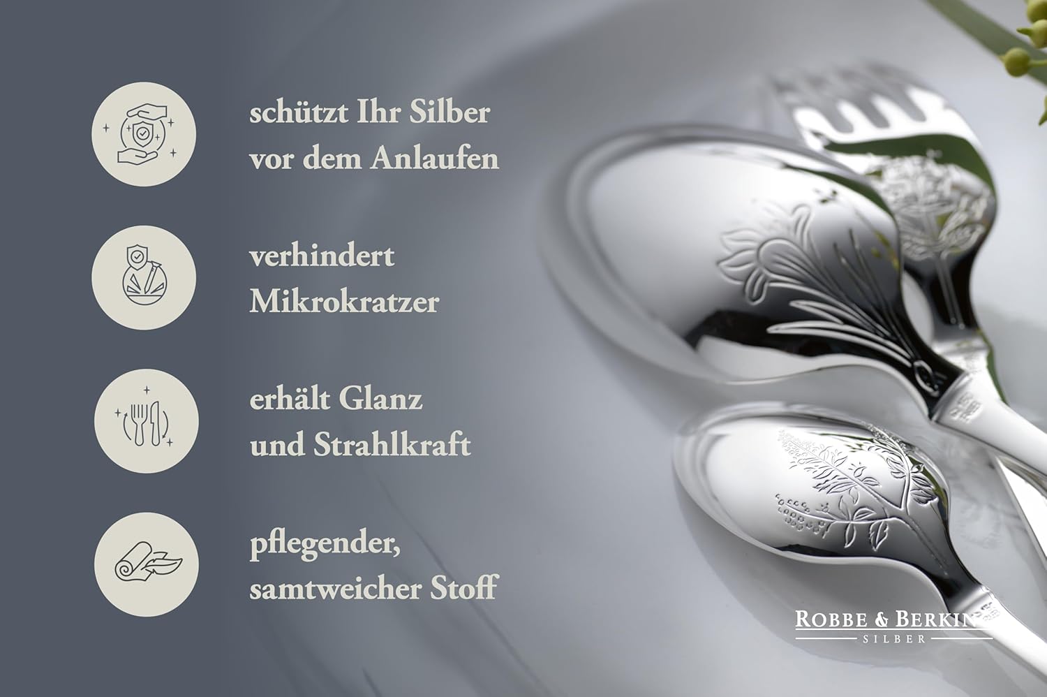Benefits of Robbe & Berking Cover Cloth for silver cutlery