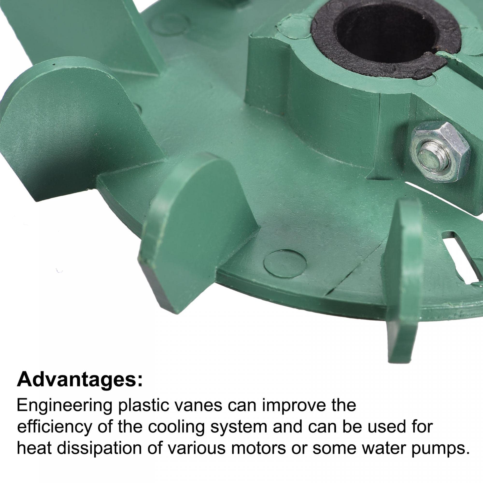 4 Ventilateurs à Aubes Plastique 6 Pales - Diamètre Intérieur 20 Mm Pour Refroidissement Moteur