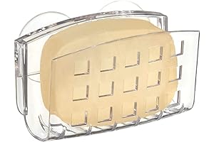 iDesign BPA-Free Plastic Sponge Holder Suction Cups: Organization Essential