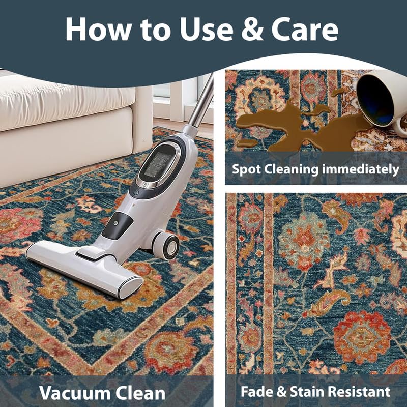 Image of Hand Tufted Premium Rug Premium Wool Carpet for Living Room Bedroom and Hall Size 6x9 Feet Color Multi