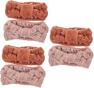 FOMIYES 6 Pcs headband hairband for makeup kawaii makeup wash face makeup hair band elastic hair bands elastic hair ties water absorbing hairband adorable spa hairband comfortable hairband