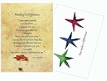 Starfish Story Poem 25 Laminated Make a Difference Inspirational Recognition and Appreciation Greeting Cards