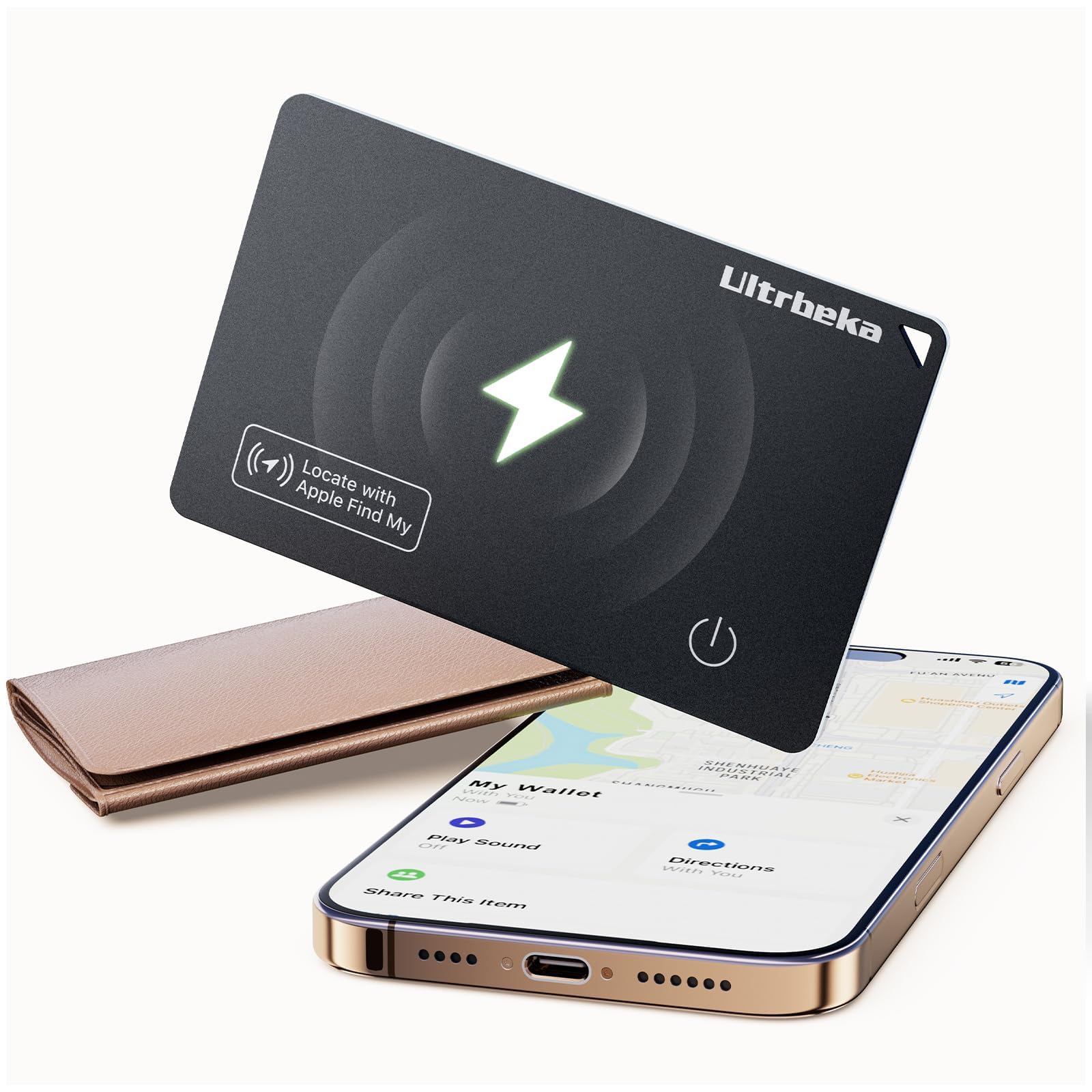 Ultrbeka スマートトラッカー カード型エアタグ｜極薄2.4mm・ワイヤレ…