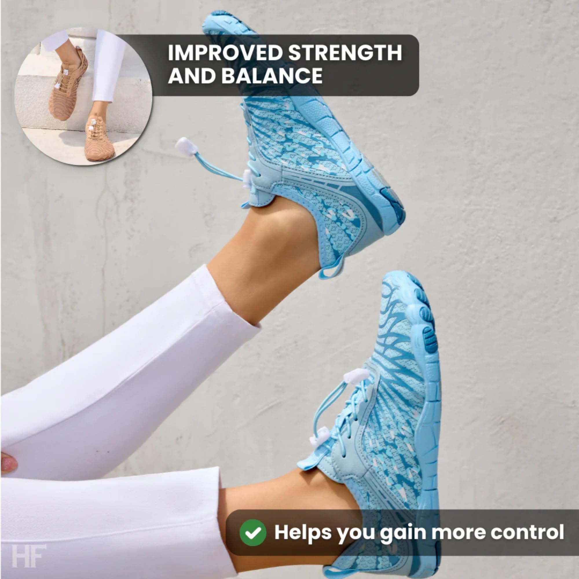 Hike Footwear HF Signature Healthy & Non-Slip Barefoot Shoes Unisex, Walking, Running and Daily Wear White/Green