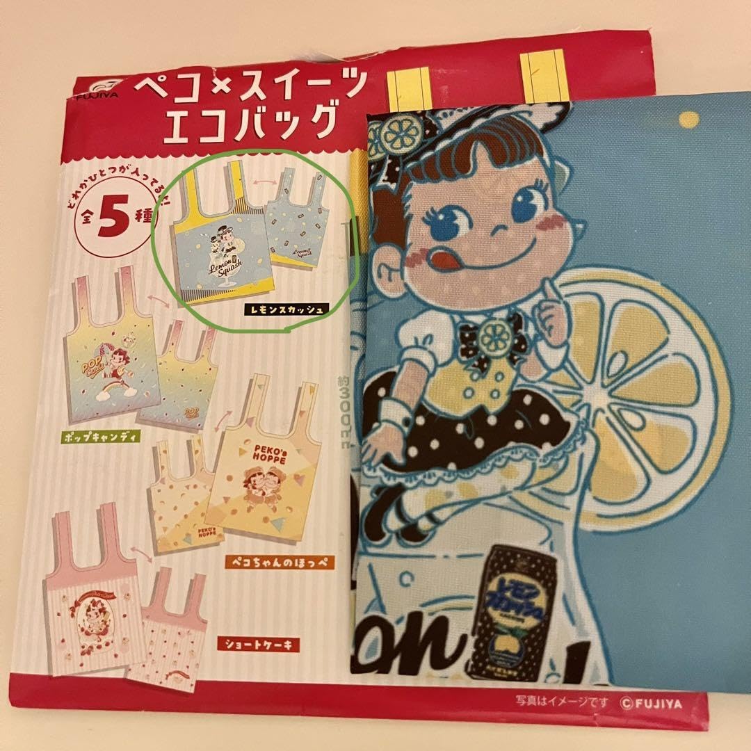 Amazon.co.jp: ペコ×スイーツ エコバック 不二家 レモンスカッシュ