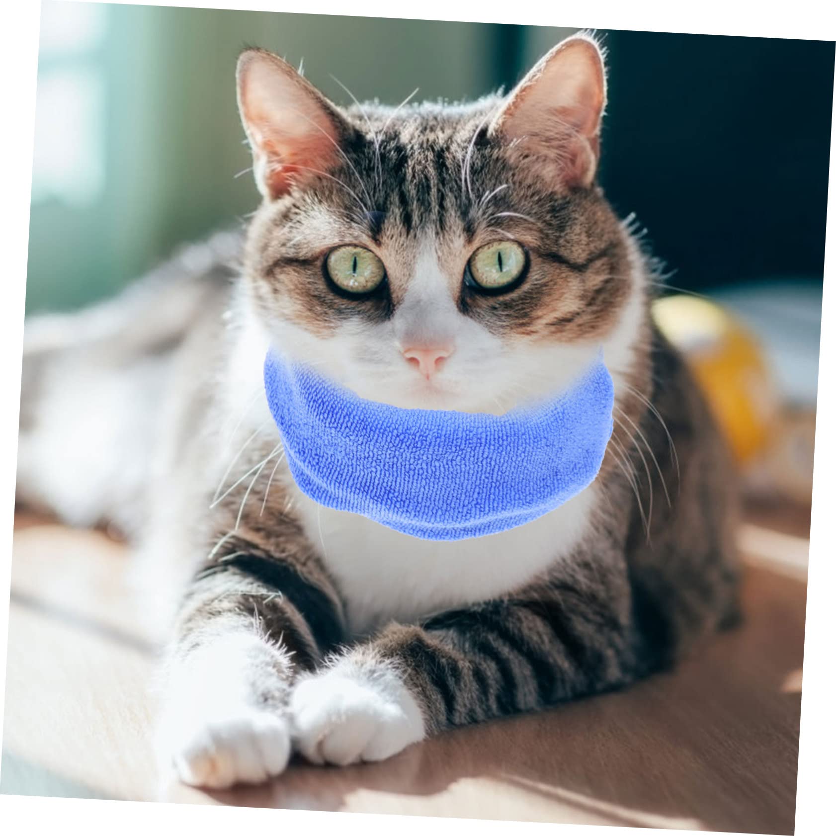 Beaupretty 4 Piezas Orejeras para Perros y Gatos Orejeras Elásticas para Perros Cómodas Orejeras para Cachorros Envoltura De Cabeza De Perro Mascota Gatos y Perros Multifunción Franela