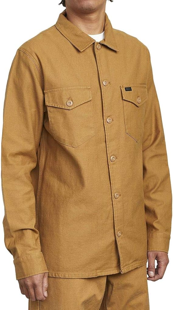 史上最も激安 Fubar トップス シャツジャケット シャツ メンズ Rvca ルーカ Shirt Camel Jacket カジュアルシャツ Adamscounty Iowa Gov