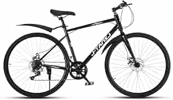 Amazon | J-TANXJ 自転車 クロスバイク 700cタイヤ 6段変速ギヤ