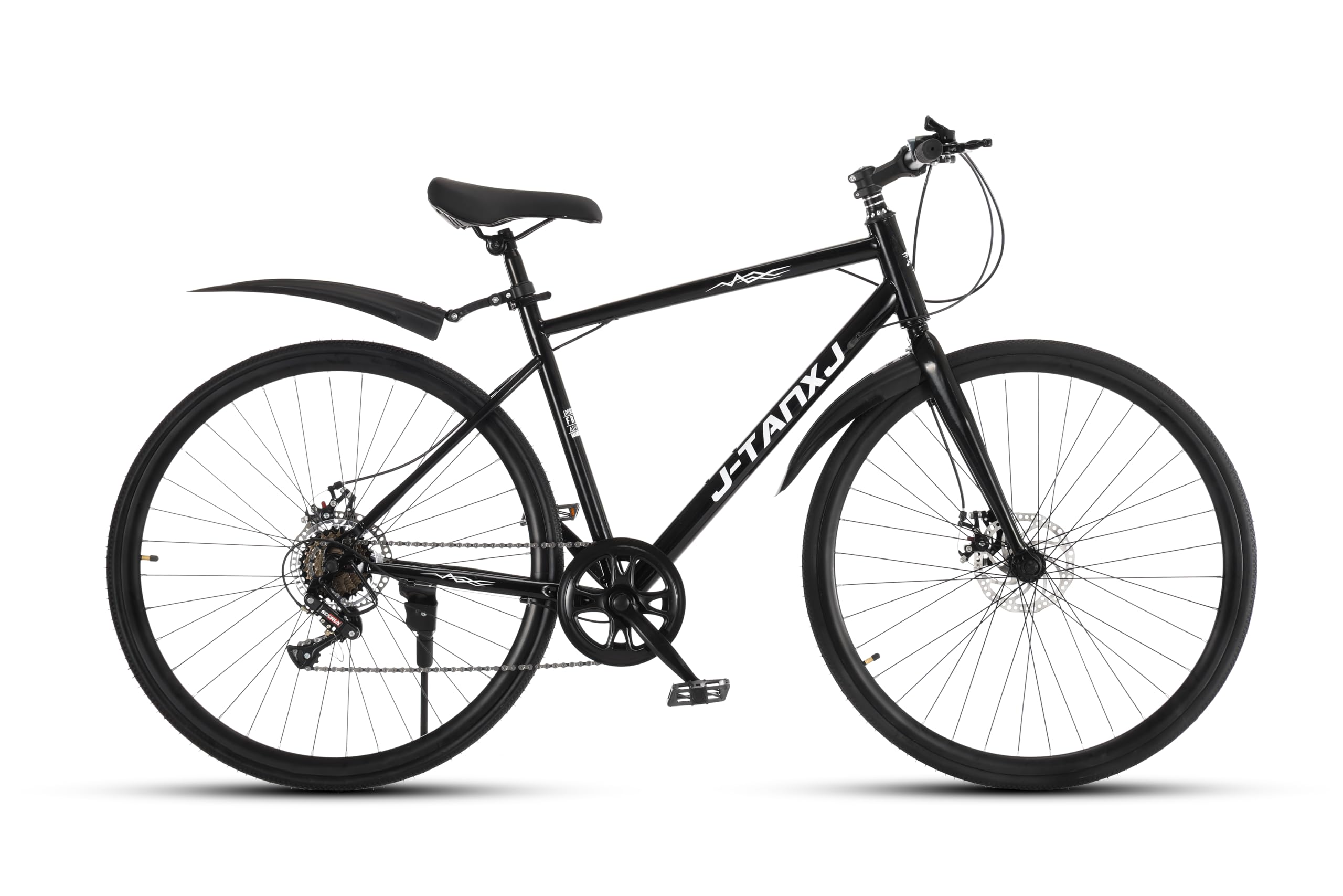 自転車　本体 Amazon | J-TANXJ 自転車 クロスバイク 700cタイヤ 6段変速ギヤ