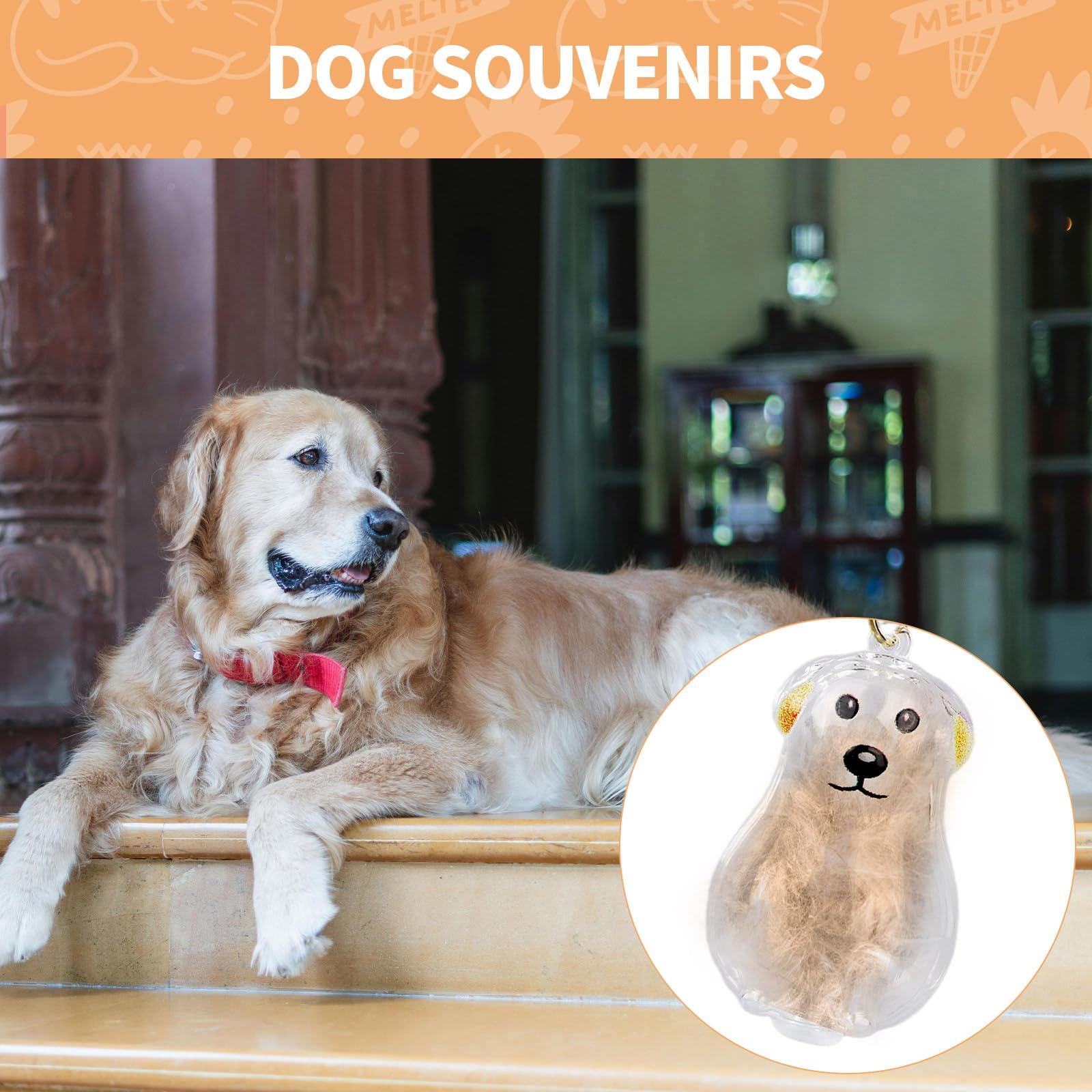 Penitue 2pcs Dog Hair Collector Keychains - Image 4