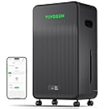 AeroDrain D12 Smart Environmental Dehumidifier, up to 12L/day, 2L Water Tank, with Temperature & Humidity Sensor Probe, Smart Remote Control, Designed for Grow Tents