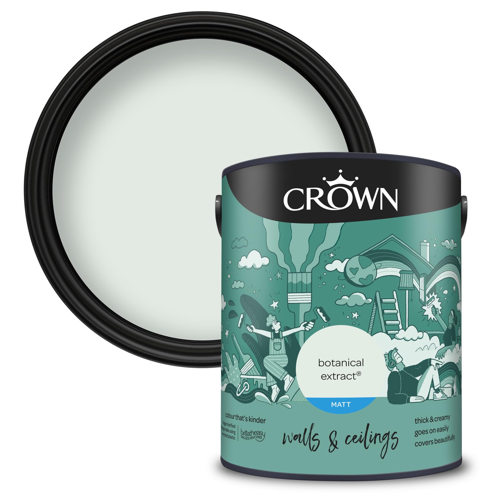 Crown Botanical Extract Matt Emulsion Paint - 5L