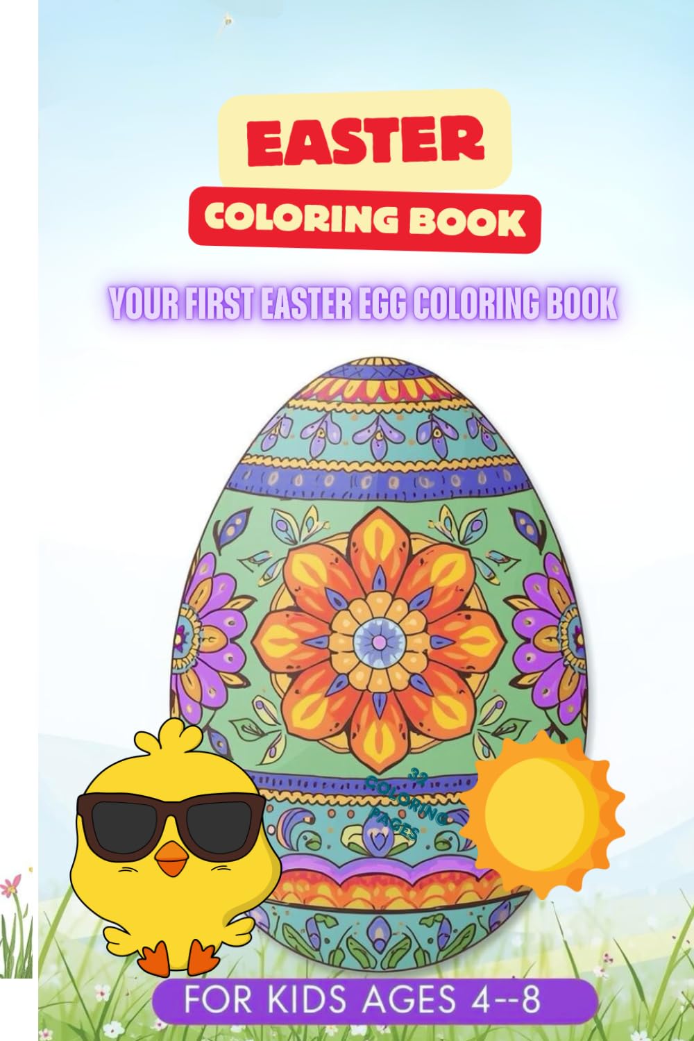 Easter coloring book-your first easter egg coloring book