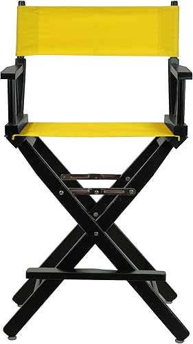 Miniatura 3 de Casual Home 220-02021-34 - Silla de director de 24 in, marco negro, lona dorado, altura de mostrador