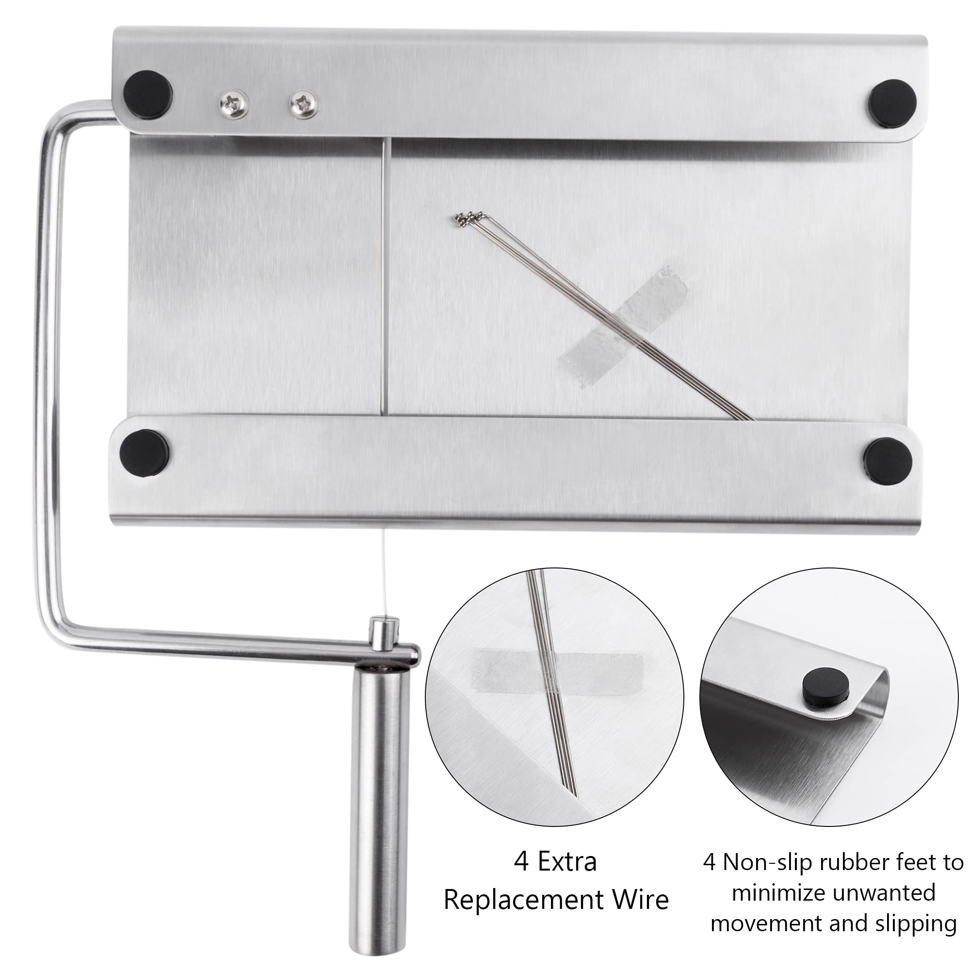 Handee Cheese Cutter Wires - Pack Of 12 Replacement Wires, 60cm Long, Stainless Steel