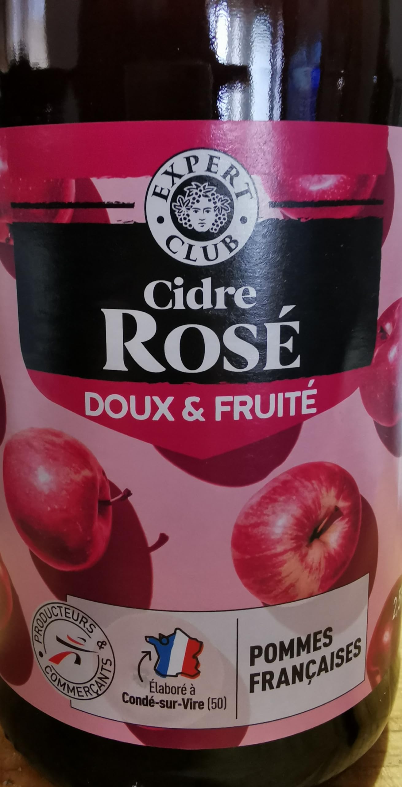 Cidre de Bretagne Rosé Doux La Fauconnerie Apfelwein Frankreich 6x0,75l