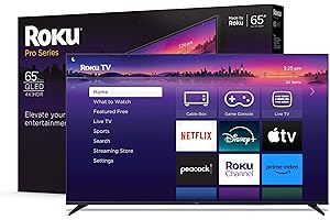 Hisense 65-Inch Class R6 Series 4K Roku Smart TV with Dolby Vision