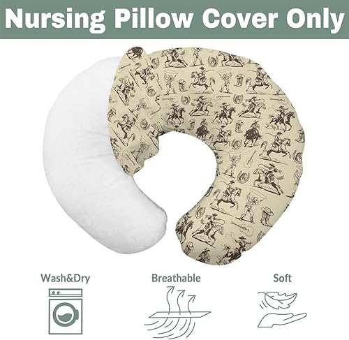 Miniatura 7 de Fundas de almohada de lactancia vintage de vaquero para niños y niñas, botas de caballos occidentales, sombreros, fundas de almohada de lactancia