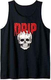 Drippin Cool Trendy Urban Wear Drippin Trendy Urban Wear Red Drip Tank Top