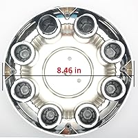 Vista 3 de Tapas centrales para Chevy y GMC 8 tuercas de llanta, juego de 4 cubiertas cromadas para buje automático, repuesto original de fábrica original