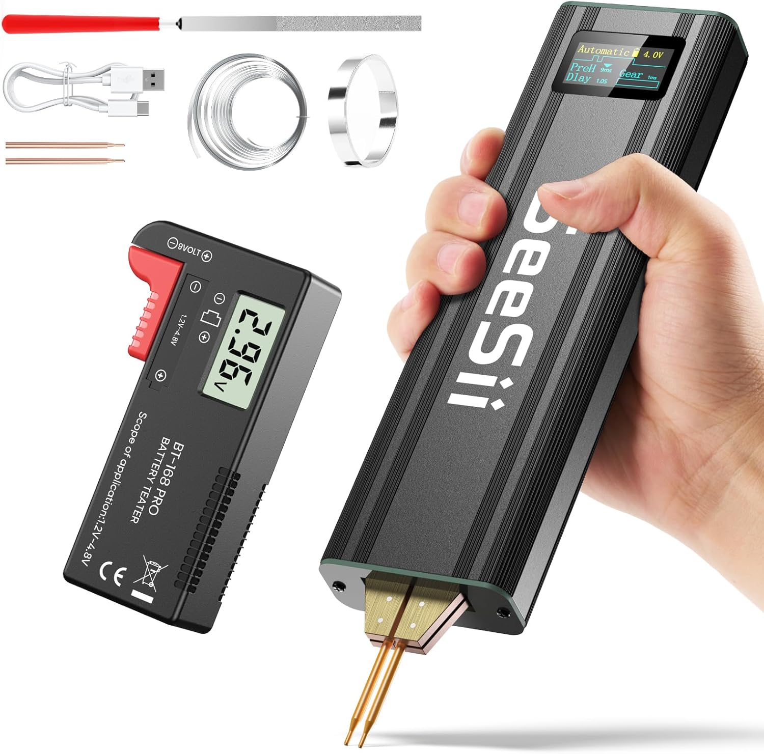 Portable Spot Welder and Battery Tester Kit