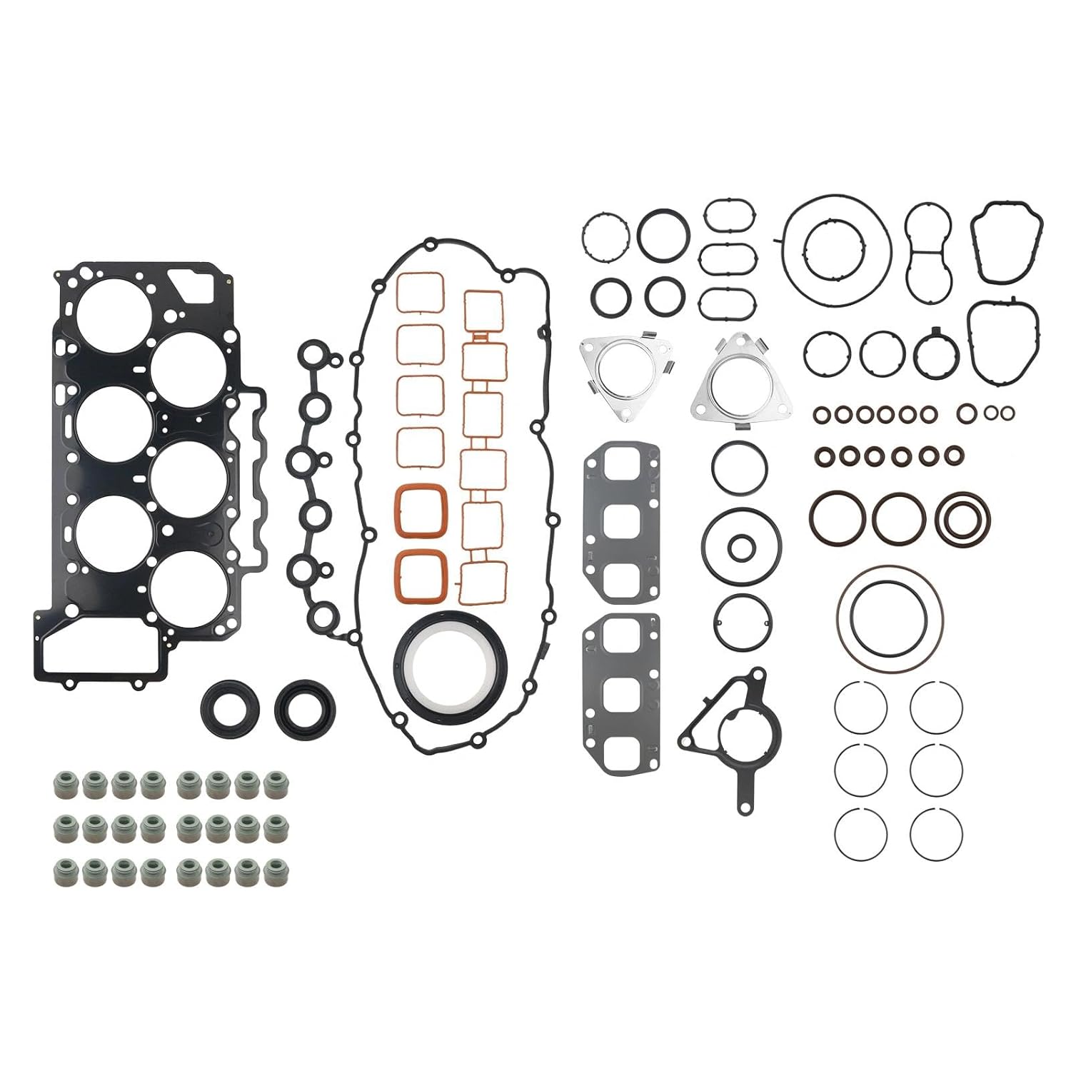 Engine Cylinder Head Gasket Set Compatible with VW Passat Touareg Audi Q7 Porsche Cayenne 3.6L Replace 03H103383K, 03H133237B, 03H253039E