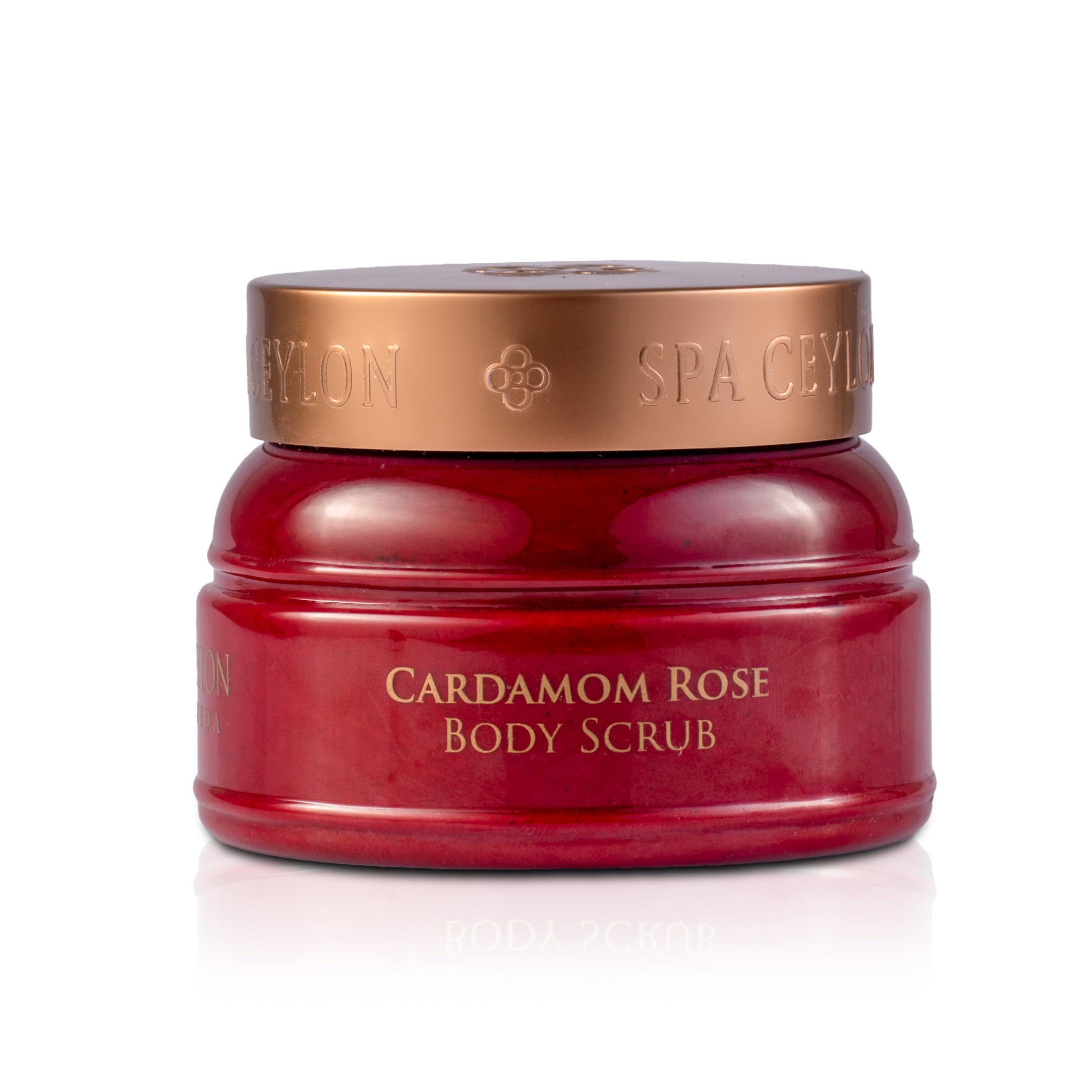 Spa Ceylon Cardamom Rose Body Scrub | Exfoliating Body Scrub for Smooth Skin | Nourishing Floral Rose and Cardamom Scrub 225g