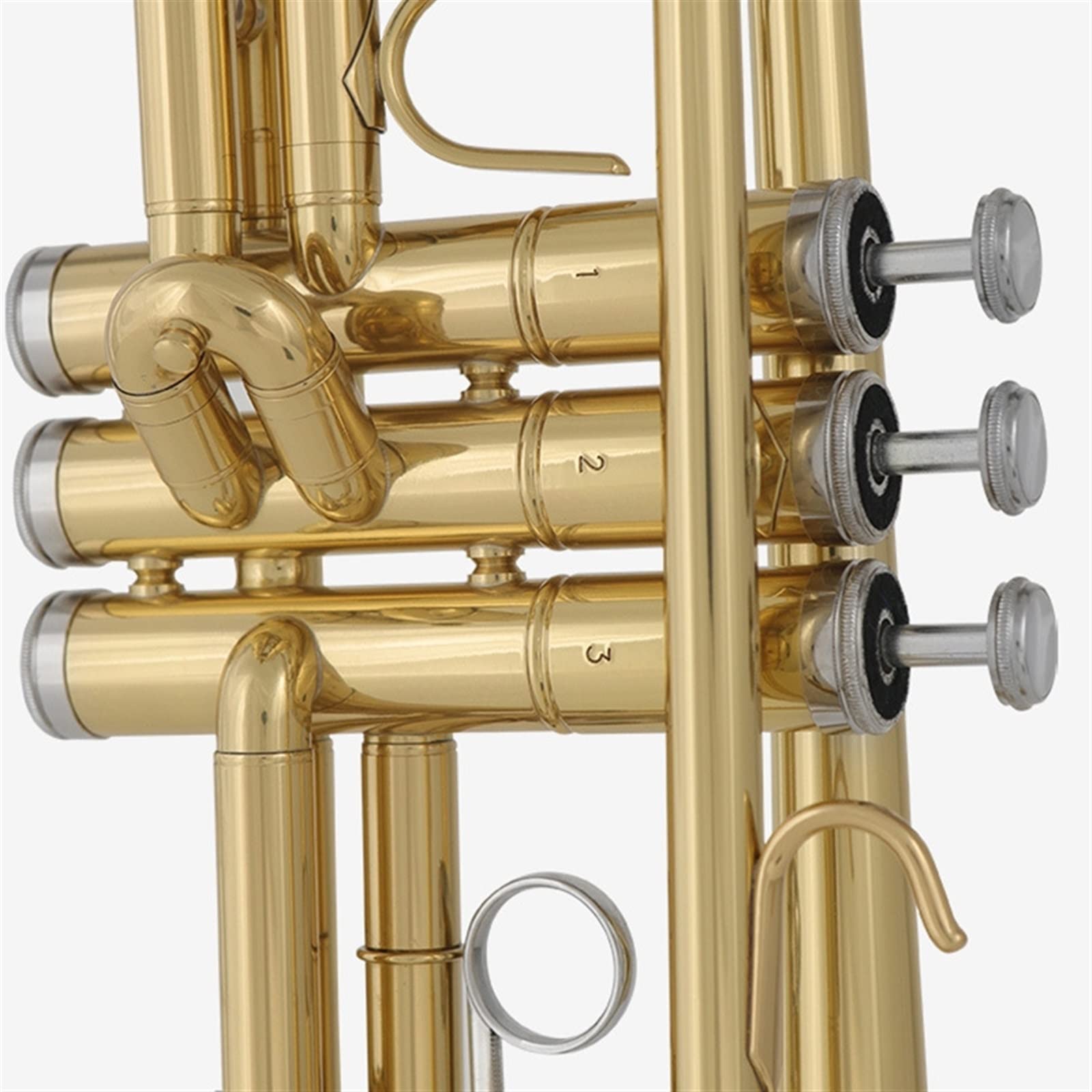 Wysokiej Jakości Instrument Trąbkowy B-flat Studenci Profesjonalnie Grają Na Instrumentach Dętych Dla Początkujących początkujących trąbka (Color : 02)