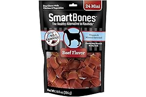 SmartBones Mini Chicken Wrapped Sticks Peanut Butter Dog Treats - Rawhide-Free, Real Chicken Flavor