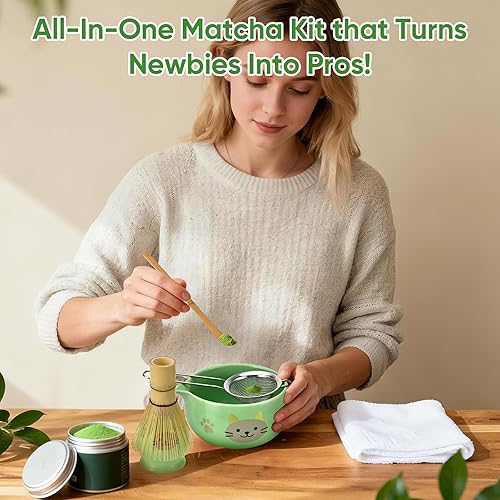 Miniatura 5 de Juego de batidor de matcha de 5 piezas