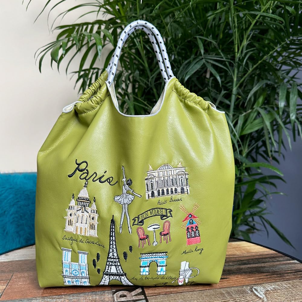 エシレ　トートバッグ　エコバッグ　刺繍入りビッグトート エシレトートバッグエコバッグ刺繍入りビッグトート