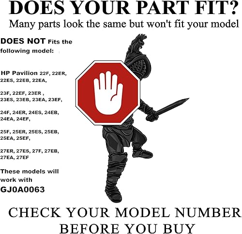 Miniatura 3 de Gladiator Joe Adaptador de brazosoporte VESA para monitor para HP Pavilion Serie M, compatible con HP Pavilion M22f, M24f, M24fd, M24fw, M24fwa,