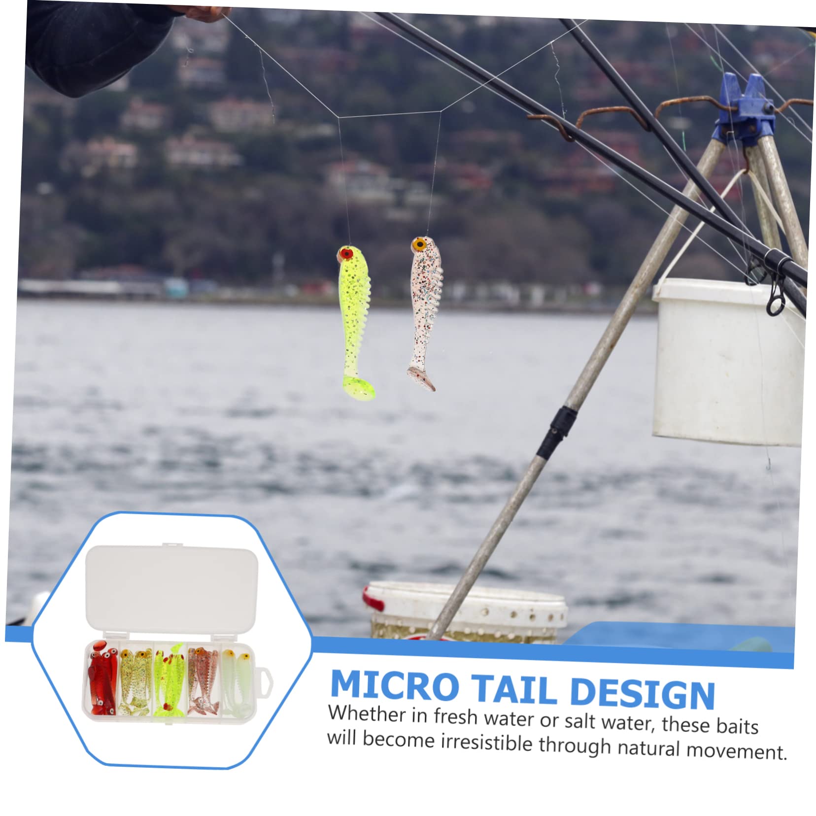 UKCOCO Faux Appât Leurres À Truite Mini Appâts De Simulation Poisson Leurres De Pêche Souples Leurres De Pêche Artificiels Accessoires De Pêche Au Brochet PVC