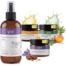 MyMagicHealer Skin Flare Care Routine for Active Lifestyle | Chafing, Blisters, Body Breakouts & Sweat-Prone Skin | Flare Care Trio 3 x 1 oz + Witch Hazel