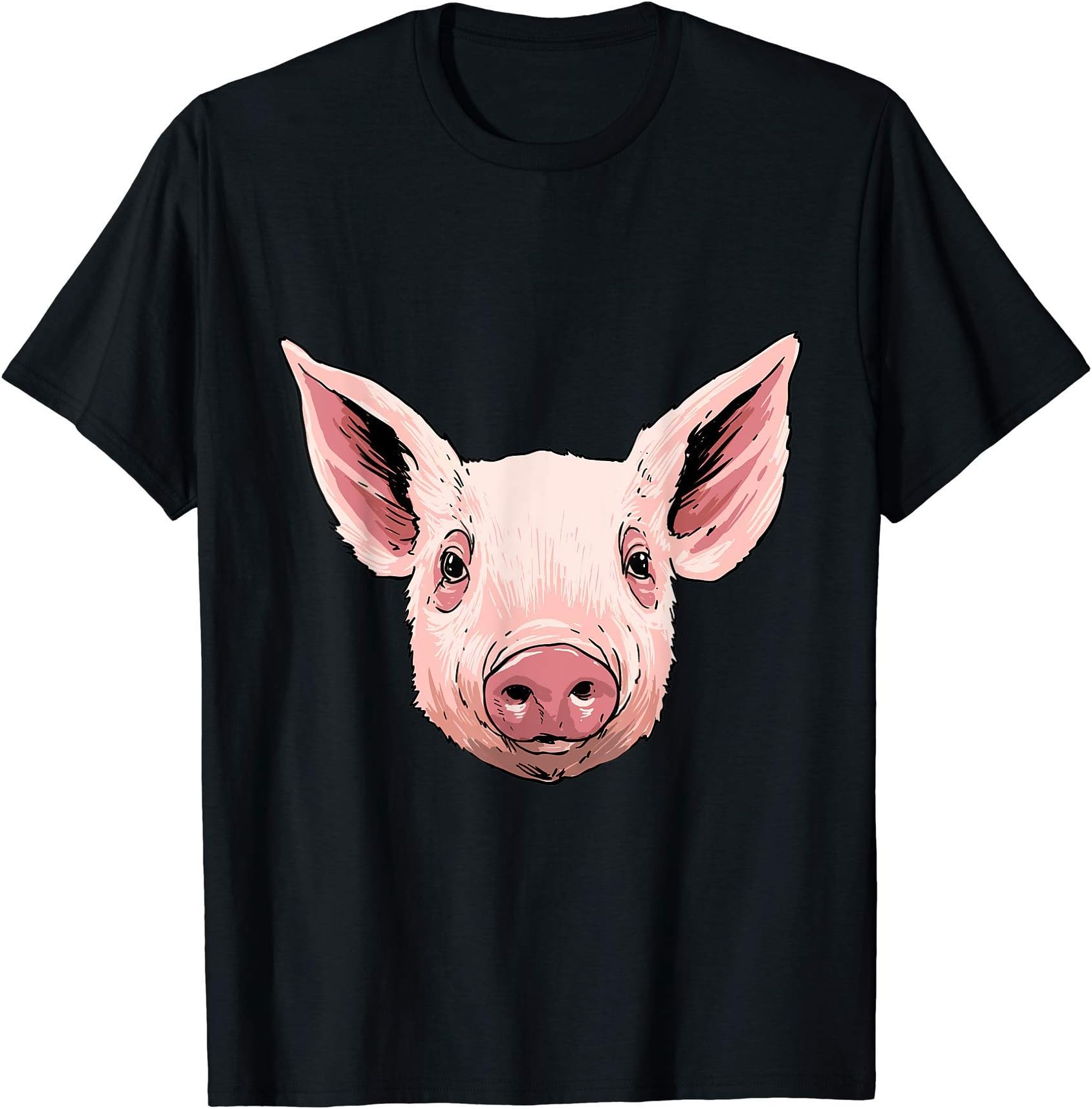 Pig Head Cute Pig Lover Women Men T-Shirt