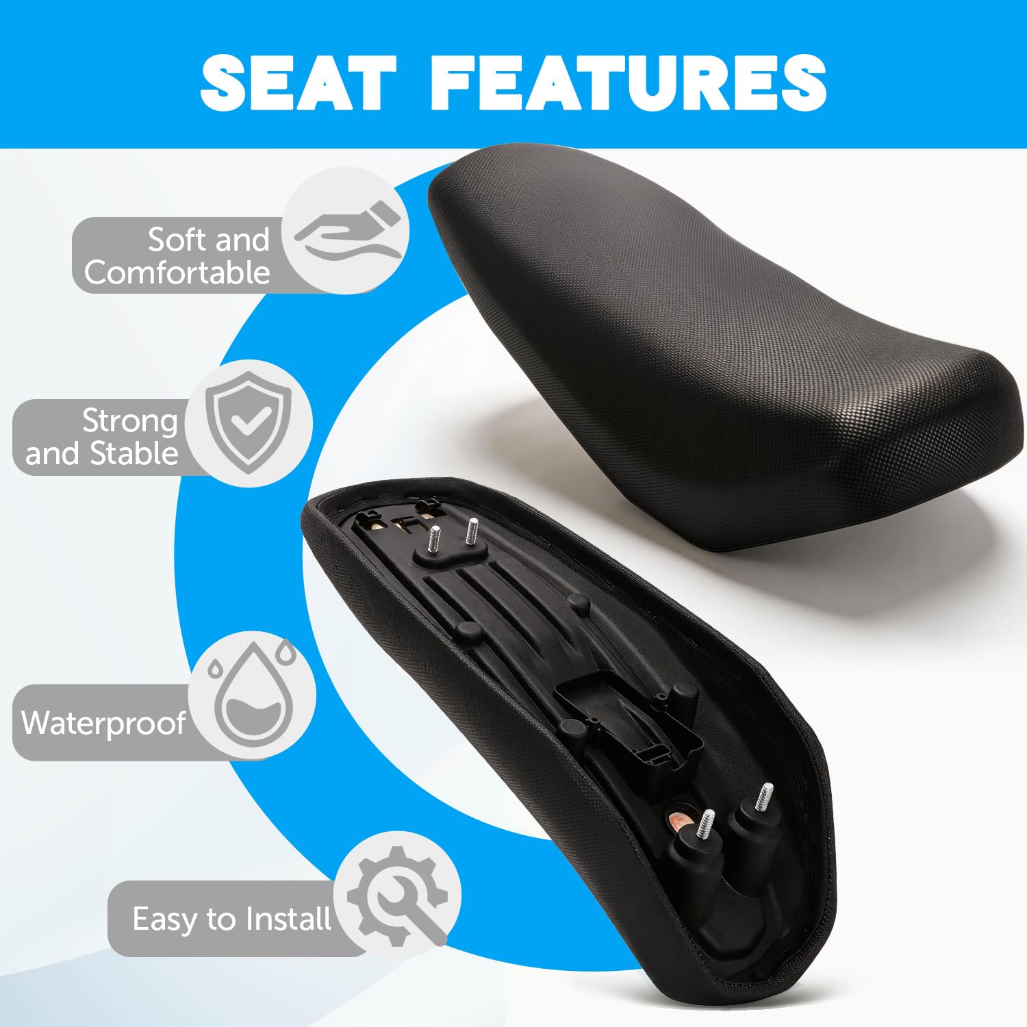 Sur Ron Sitzbezug,Motorrad Sitzbezug Dirt Bike Seat Cover Mini Fahrradsitz für Sur-Ron Light Bee Sur Ron Surron Sur-Ron S/X