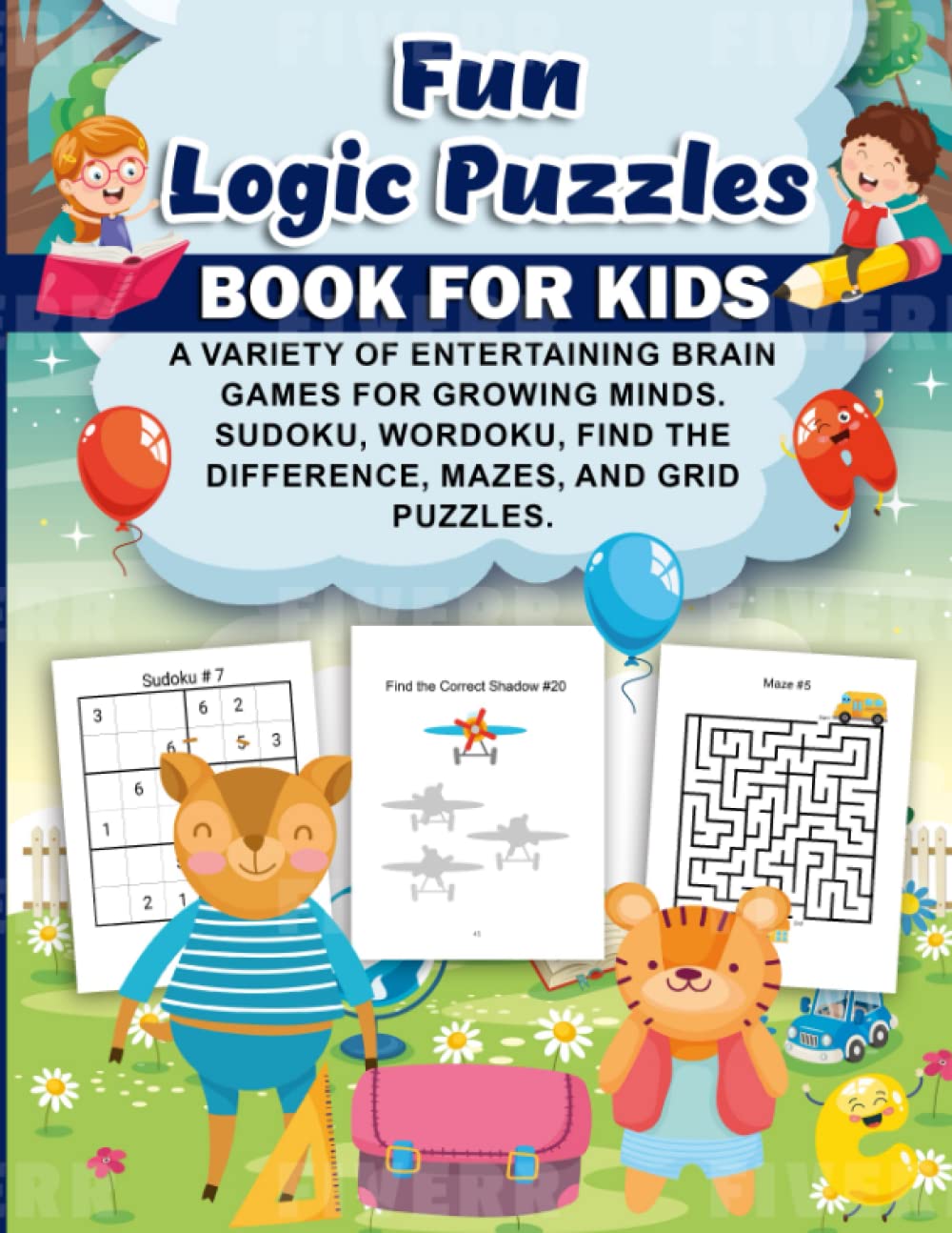 Fun Logic Puzzles Book for kids: A Variety of Entertaining Brain Games ...