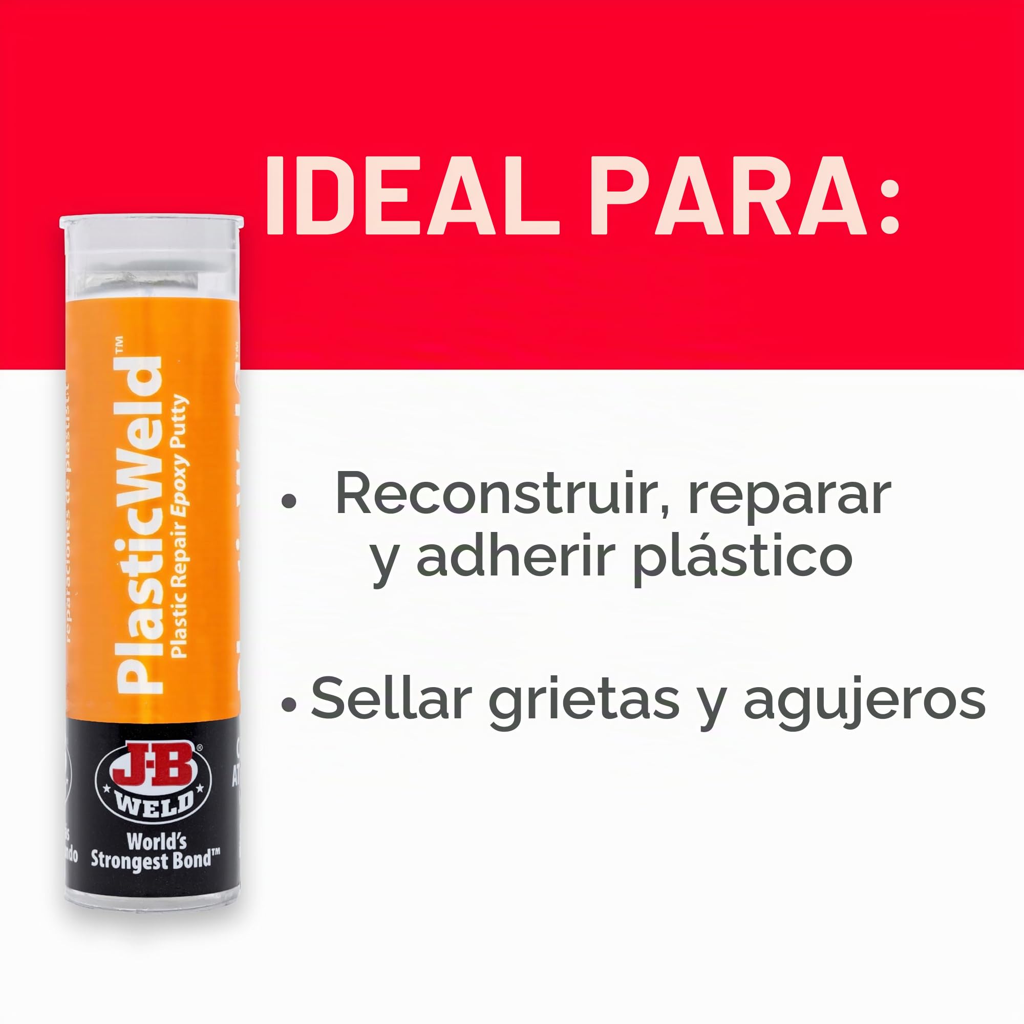 J-B PlasticWeld Epoxy Putty 8237 - Adhesivo epoxi para metal