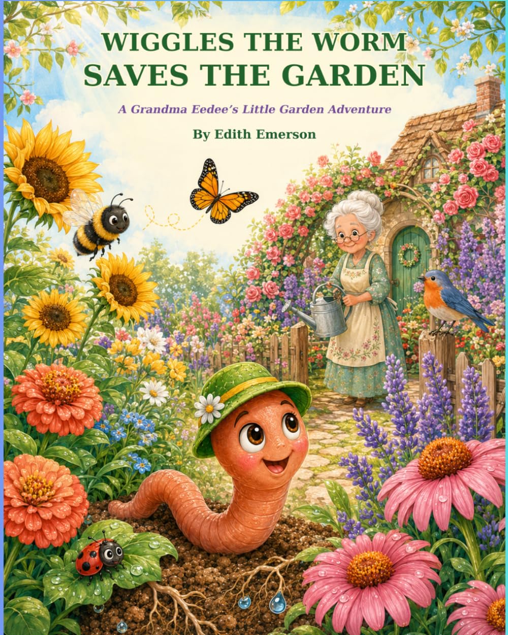 Wiggles the Worm Saves the Garden: A Grandma Eedee's Little Garden Adventure