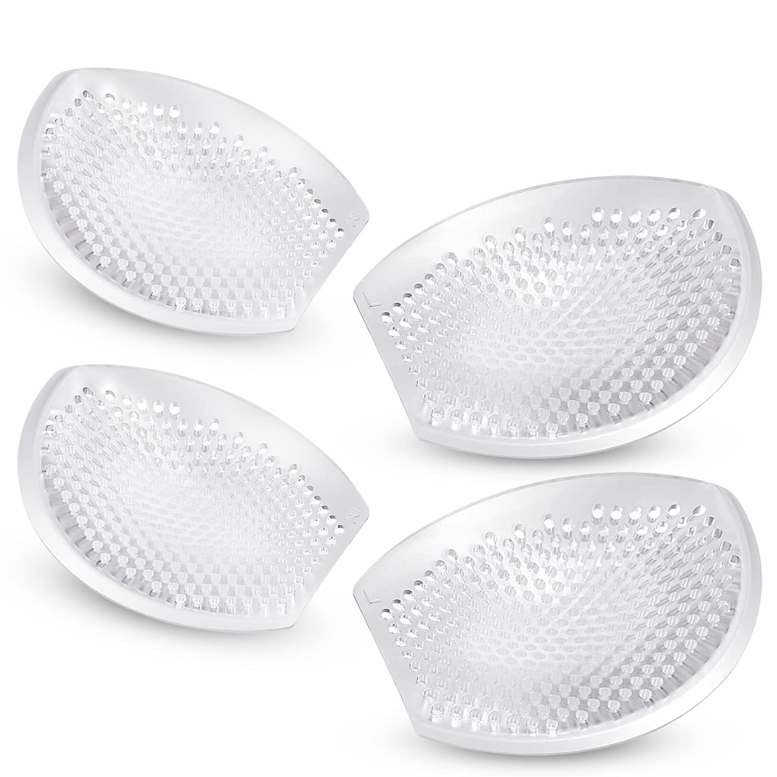 Aiwosana Silicone Breast Enhancement Inserts for Swimsuit, Bra, Lingerie-Waterproof, Breathable, Reusable Push Up Swimsuit Clear Gel Pads-2 Pairs-All Cup Sizes