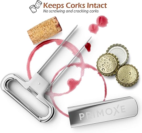 Miniatura 5 de Ah So - Removedor de corcho de vino de dos puntas con abridor de botellas, extractor profesional de acero inoxidable, extractor para apertura y