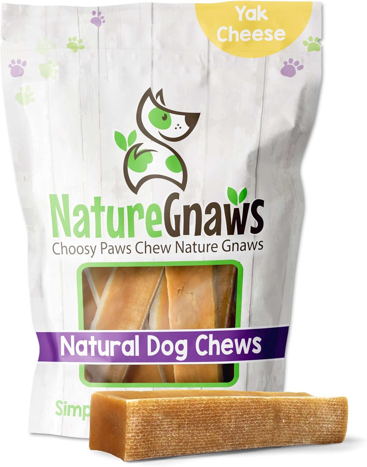 Nature Gnaws Yak Chews for Dogs Premium Natural Hard
