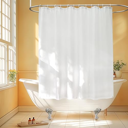 Miniatura 25 de Cortina de ventana para ducha de EVA impermeable 3D esmerilada para privacidad, de 40 x 36 pulgadas, forro de cortina de ducha de vinilo libre de